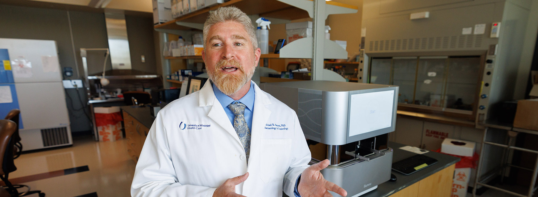 Dr. Michael Garrett talks about his research in the Molecular and Genomics Core Facility that he established in 2010.